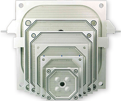 CGR filter plates with gaskets